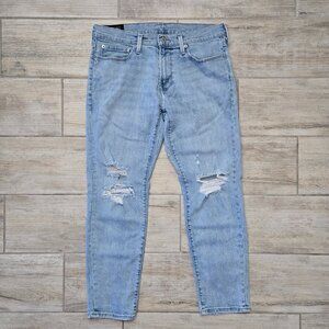 Abercrombie & Fitch Athletic Stretch Jeans Men's Distressed Knee Denim 32W 30L